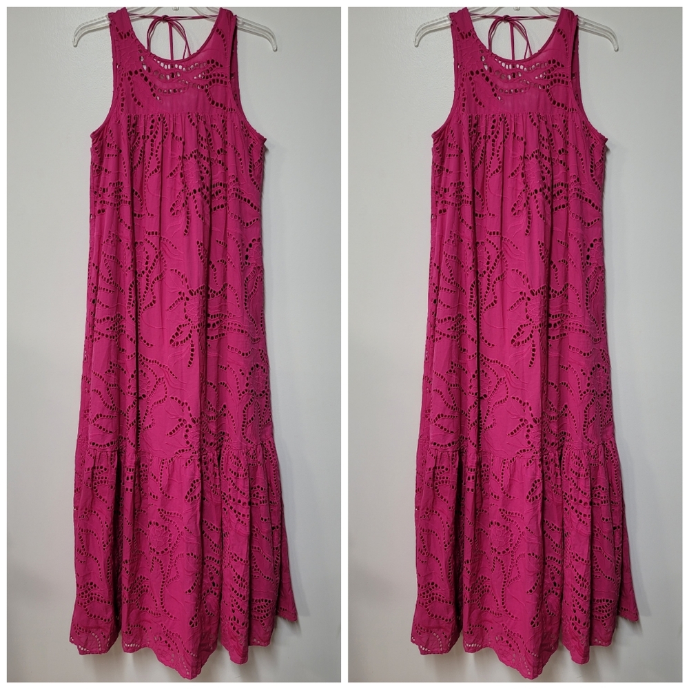Maeve Belrose Eyelet Maxi Dress - Picture 6 of 7